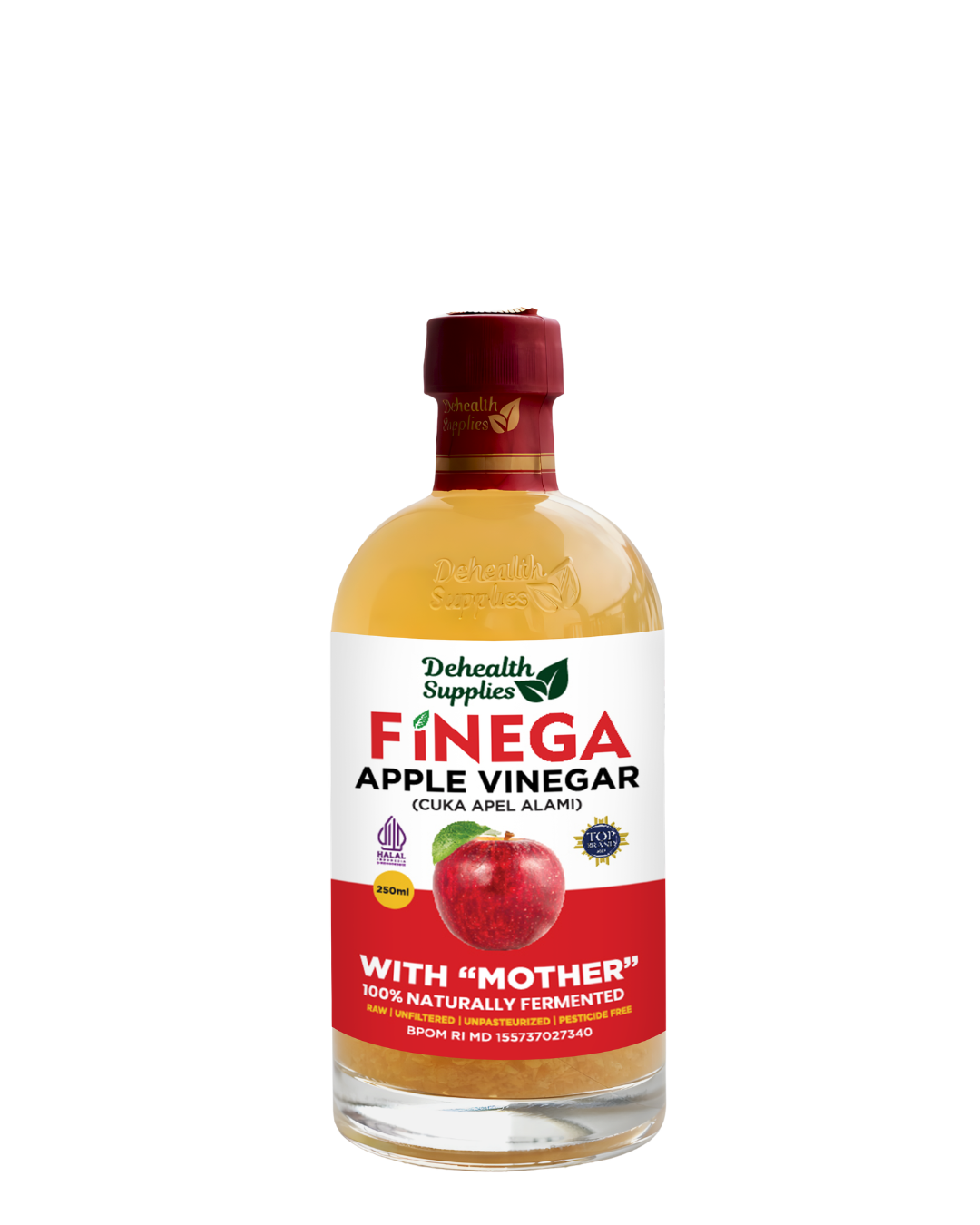 Finega Apple Cider Vinegar 250 ml (Botol Plastik)