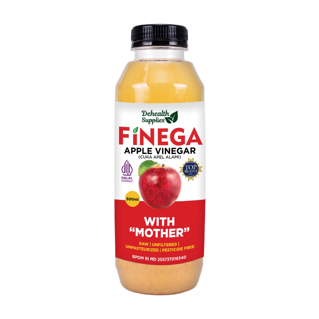 Finega Apple Cider Vinegar 500 ml (Botol Kaca)