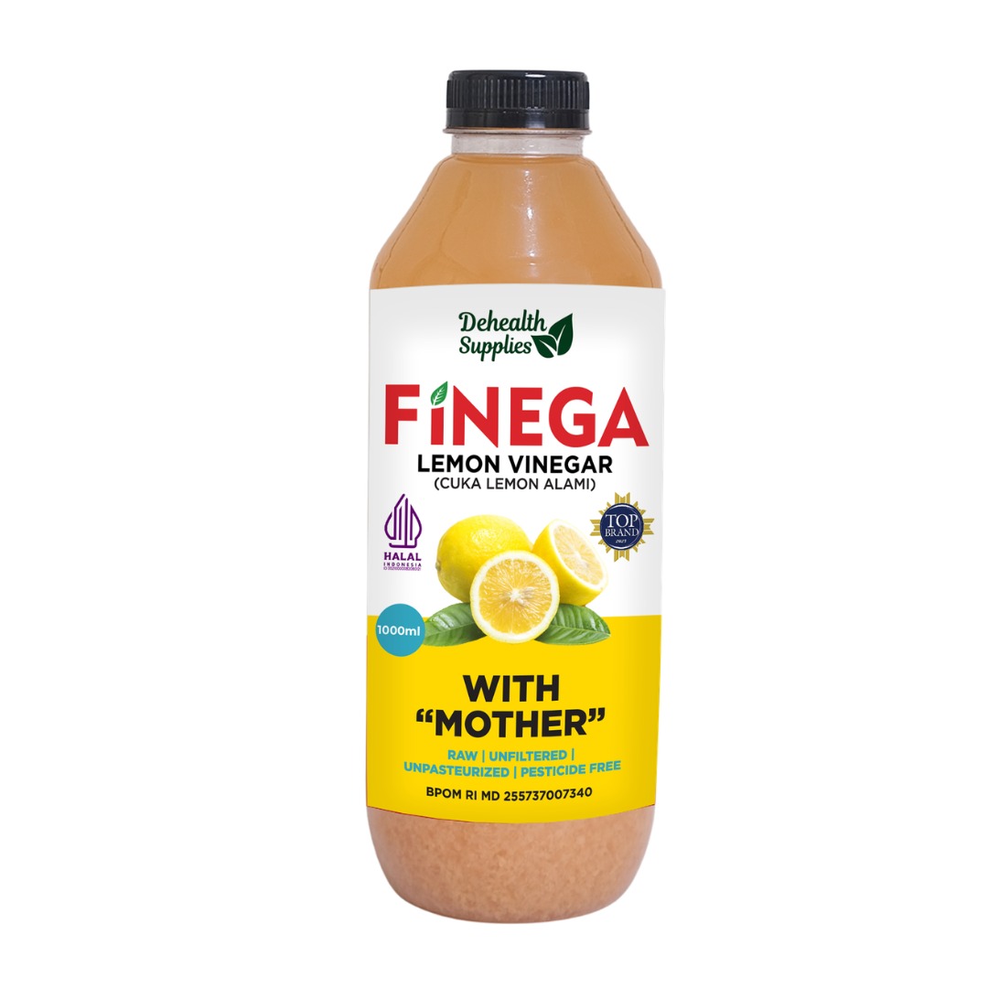Finega Lemon Vinegar 1 Liter (Botol Kaca)