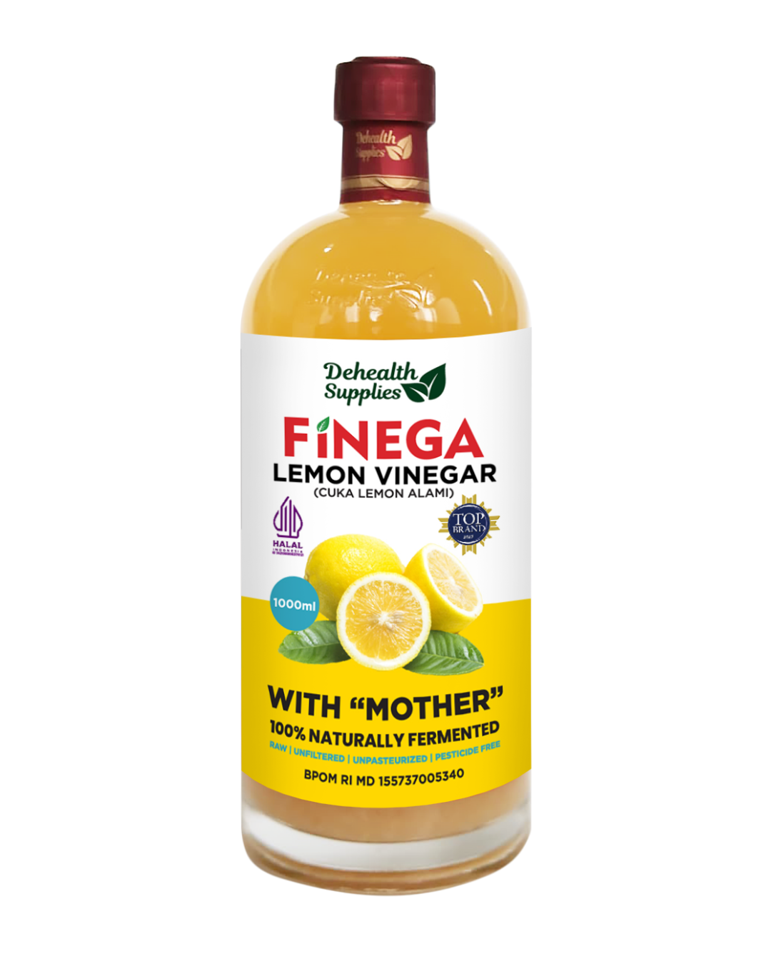 Finega Lemon Vinegar 1 Liter (Botol Plastik)