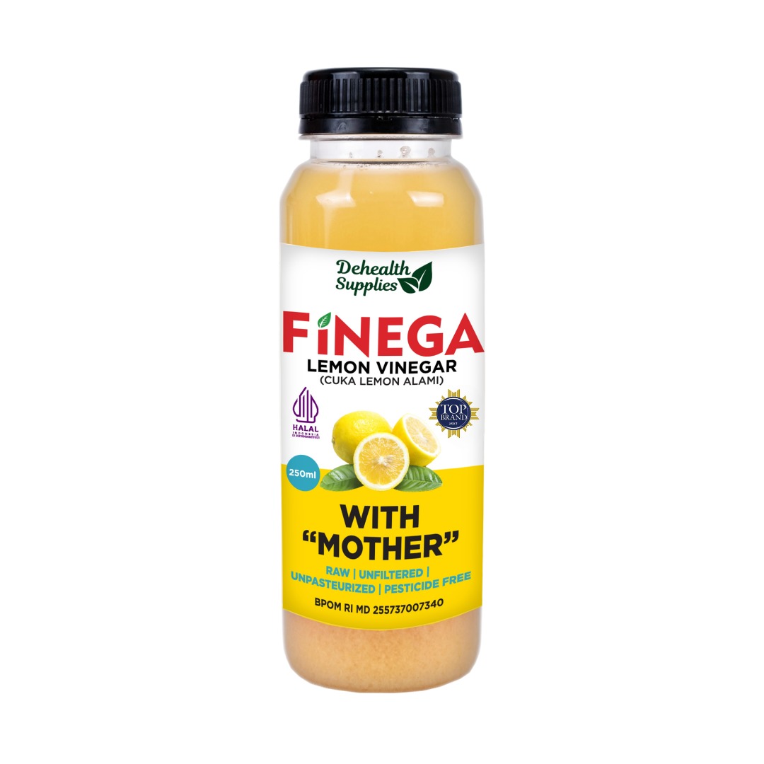 Finega Lemon Vinegar 250 ml (Botol Kaca)