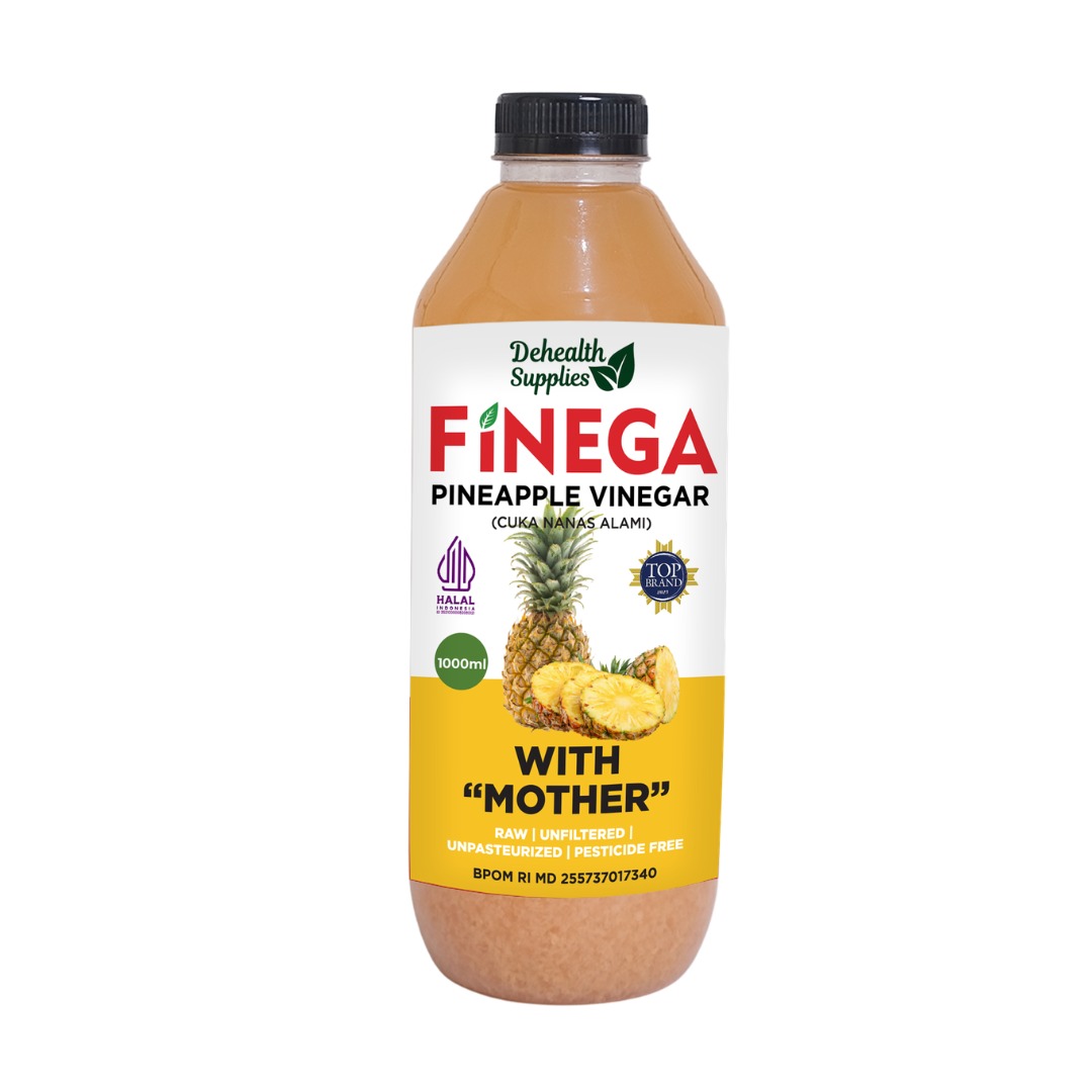 Finega Pineapple Vinegar 1 Liter (Botol Kaca)
