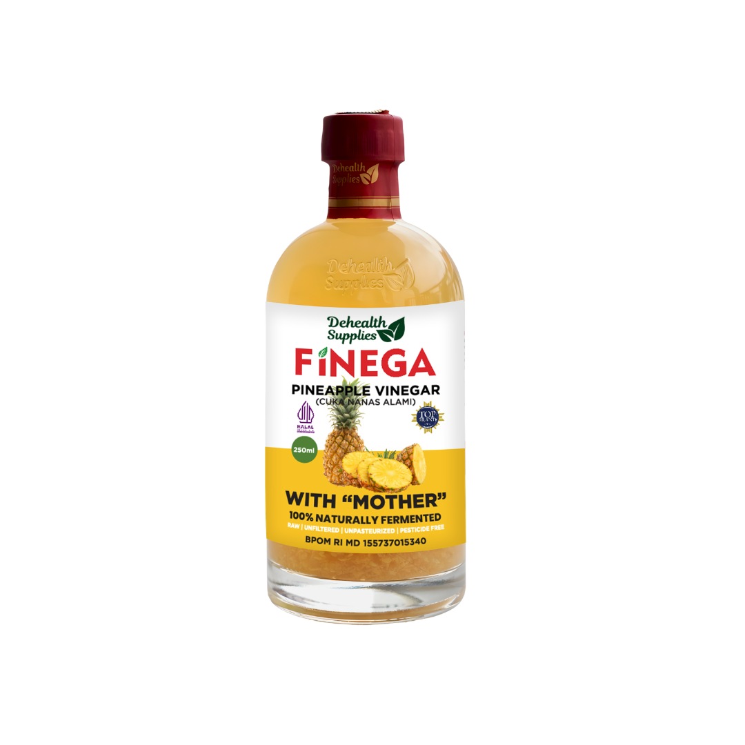 Finega Pineapple Vinegar 250 ml (Botol Kaca)