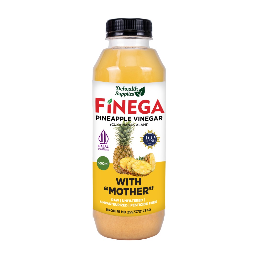 Finega Pineapple Vinegar 500 ml (Botol Kaca)